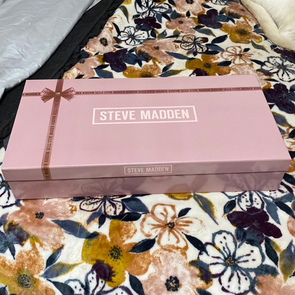 Steve Madden pink clay BBabi gift set purse and wallet with scarf